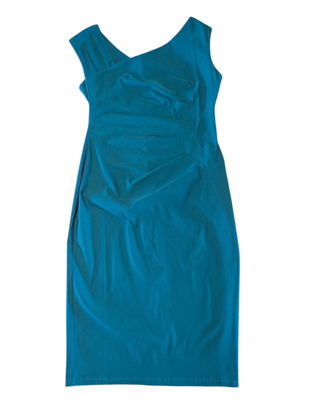 Teal Sheath Women’s Midi Dress